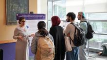 students presenting
